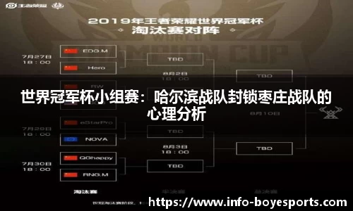 世界冠军杯小组赛：哈尔滨战队封锁枣庄战队的心理分析