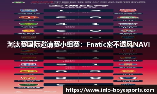 淘汰赛国际邀请赛小组赛：Fnatic密不透风NAVI